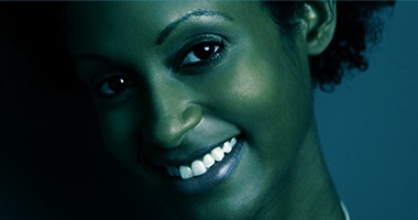 Close up of woman smiling