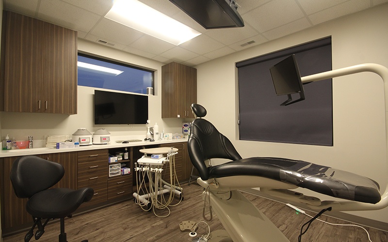 Dental exam chair