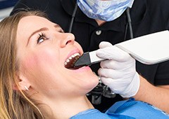 woman getting one visit restoration
