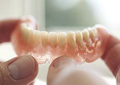 bottom row dentures